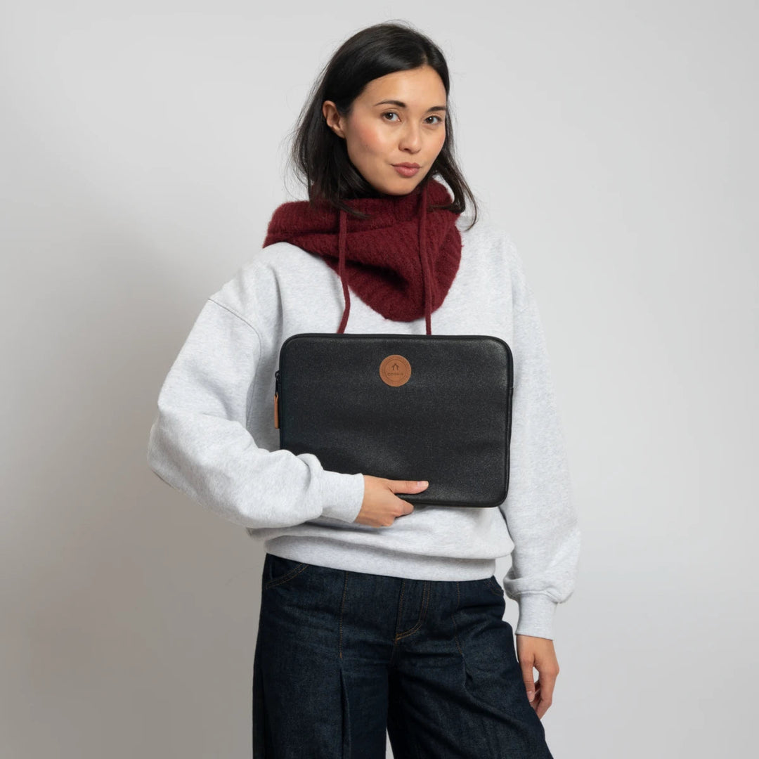 Housse ordinateur noir 12 pouces Chelsea Cabaia