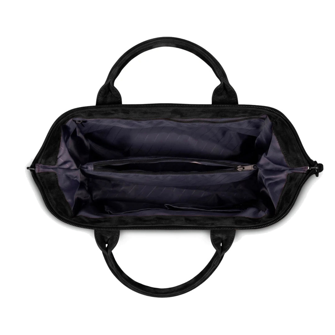 Sac bandoulière crossbody medium en velours noir Neilton Cabaia