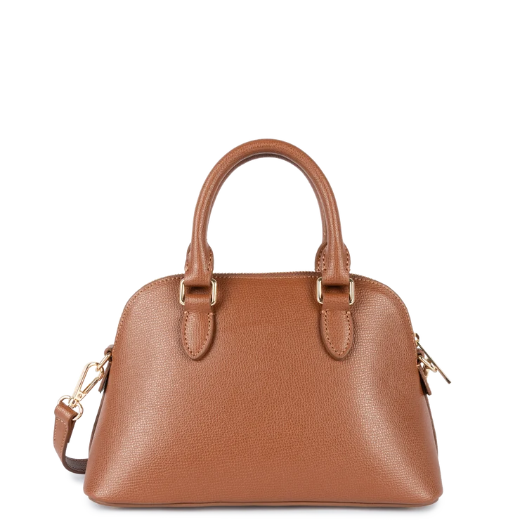 Sac à main demi lune en cuir camel Sierra Jia Lancaster 538-002