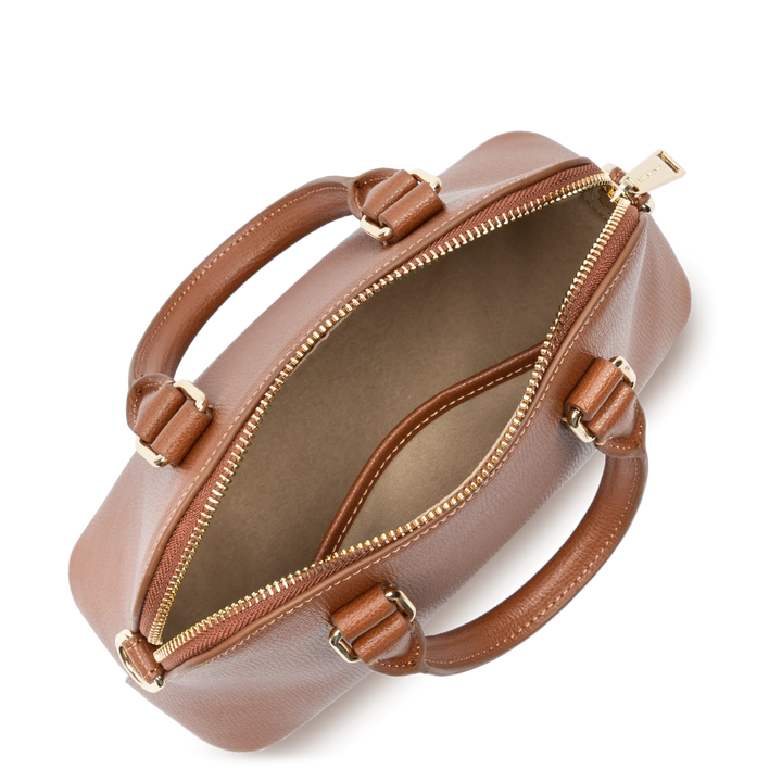 Sac à main demi lune en cuir camel Sierra Jia Lancaster 538-002